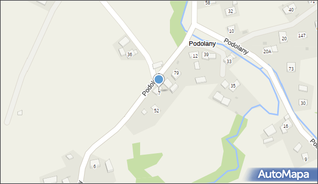 Podolany, Podolany, 7, mapa Podolany