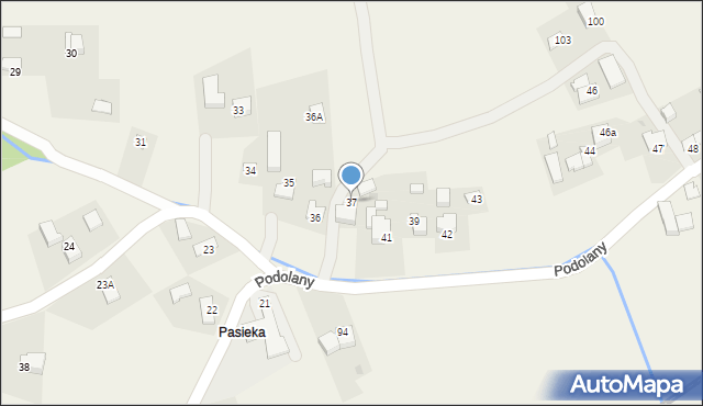 Podolany, Podolany, 37, mapa Podolany