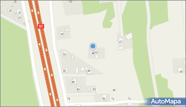 Podole, Podole, 46, mapa Podole