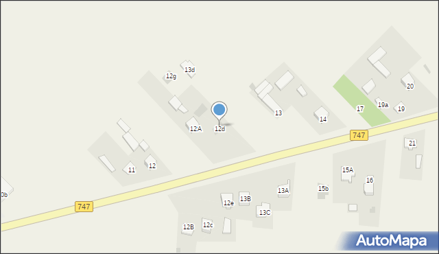 Podole, Podole, 12d, mapa Podole