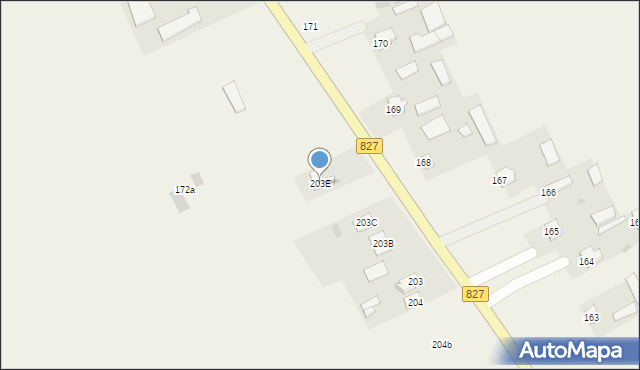 Podole, Podole, 203E, mapa Podole