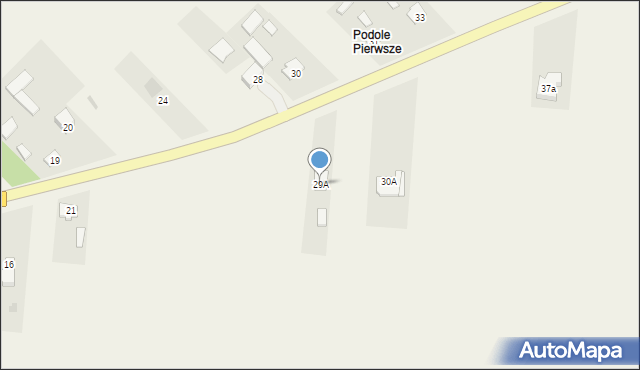 Podole, Podole, 29A, mapa Podole