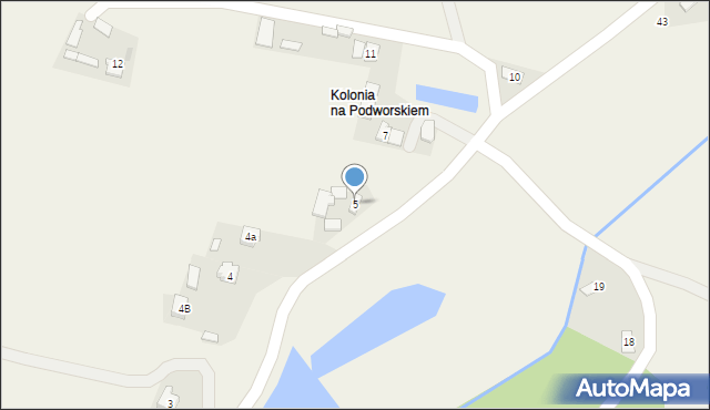 Podole, Podole, 5, mapa Podole