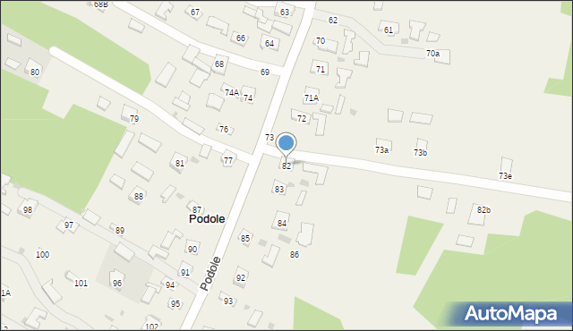 Podole, Podole, 82, mapa Podole