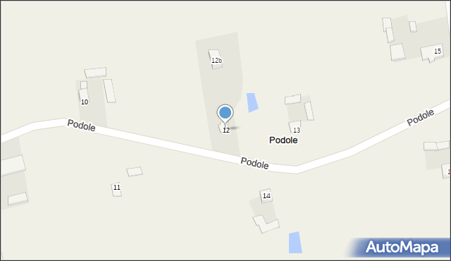 Podole, Podole, 12, mapa Podole