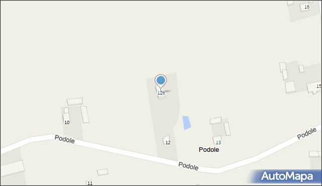 Podole, Podole, 12b, mapa Podole
