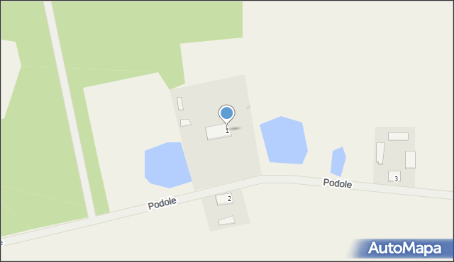 Podole, Podole, 1, mapa Podole