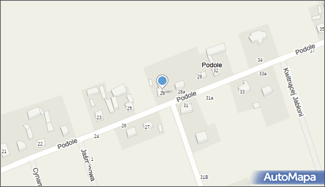 Podole, Podole, 28, mapa Podole