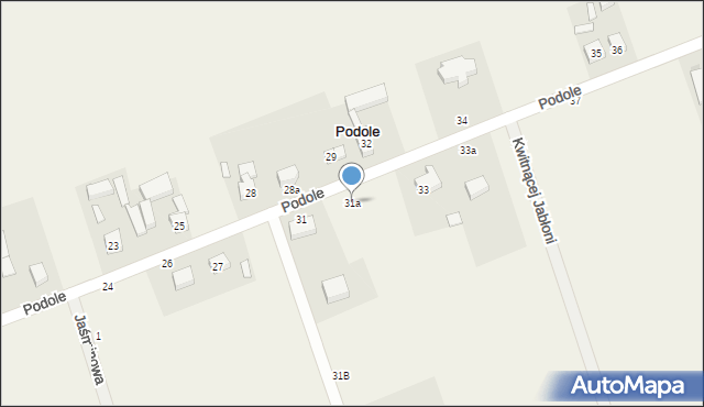 Podole, Podole, 31a, mapa Podole