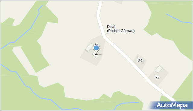 Podole-Górowa, Podole-Górowa, 57, mapa Podole-Górowa