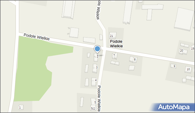 Podole Wielkie, Podole Wielkie, 2, mapa Podole Wielkie