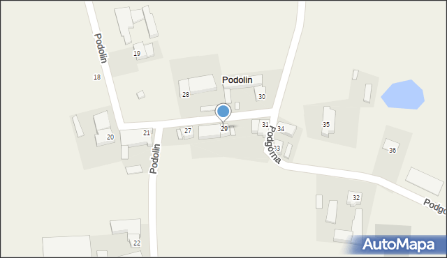 Podolin, Podolin, 29, mapa Podolin