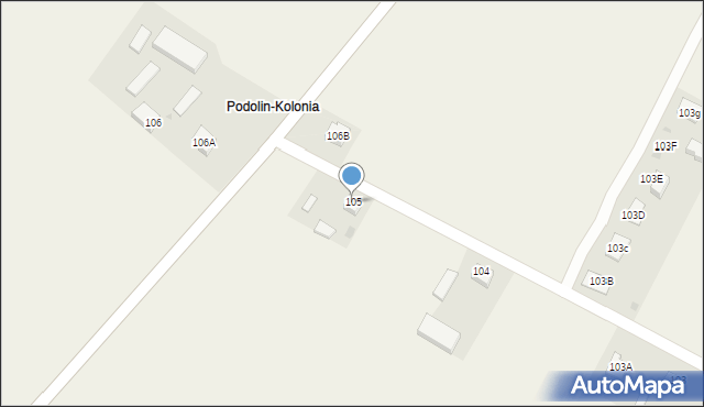 Podolin, Podolin, 105, mapa Podolin