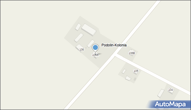 Podolin, Podolin, 106A, mapa Podolin