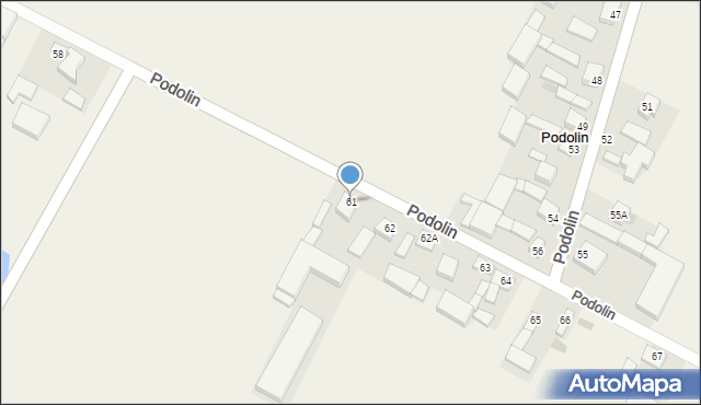 Podolin, Podolin, 61, mapa Podolin