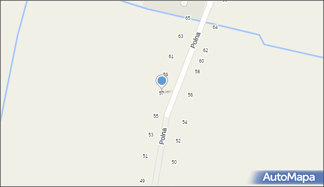 Podolszyn, Polna, 57, mapa Podolszyn