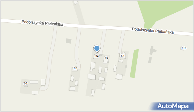 Podolszynka Ordynacka, Podolszynka Ordynacka, 64, mapa Podolszynka Ordynacka