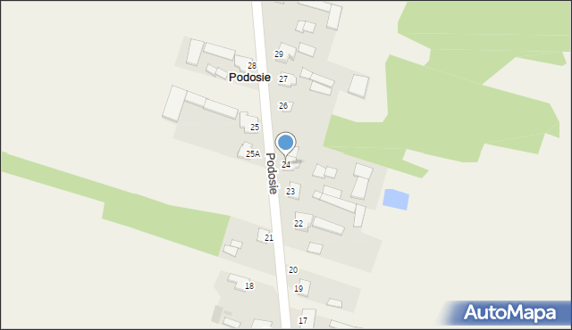 Podosie, Podosie, 24, mapa Podosie