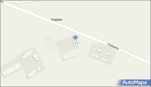 Podośno, Podośno, 4, mapa Podośno