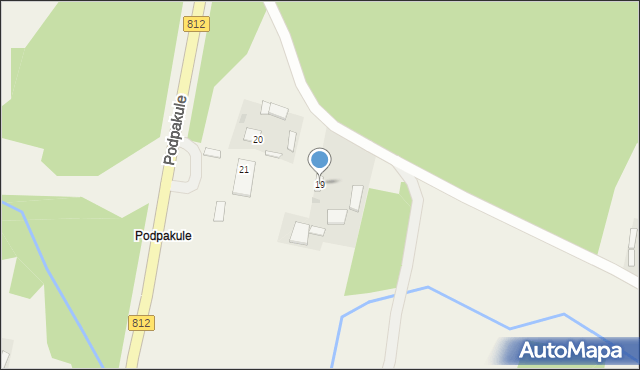 Podpakule, Podpakule, 19, mapa Podpakule