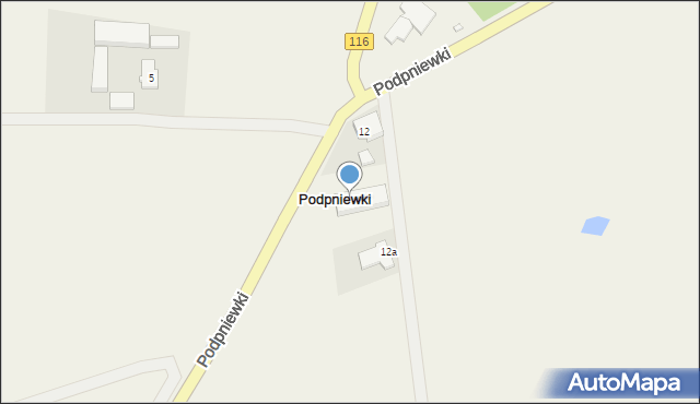 Podpniewki, Podpniewki, 13, mapa Podpniewki