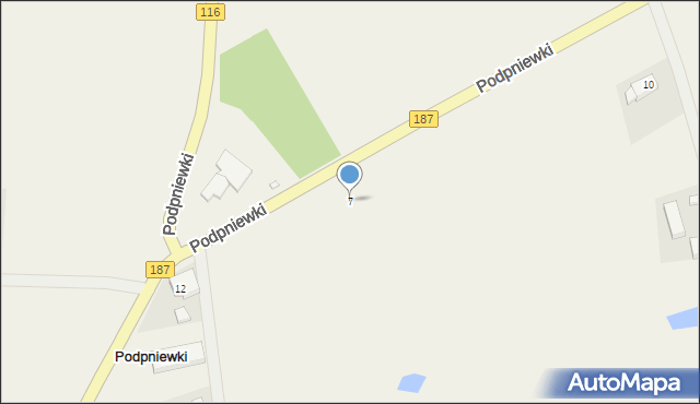 Podpniewki, Podpniewki, 7, mapa Podpniewki