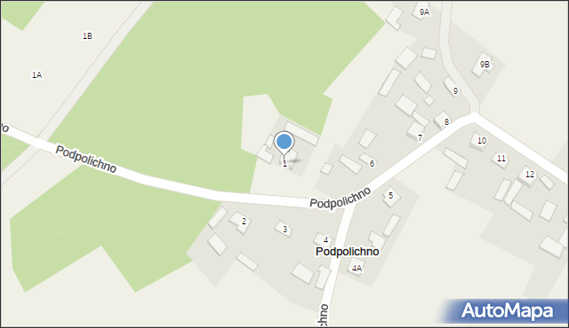 Podpolichno, Podpolichno, 1, mapa Podpolichno