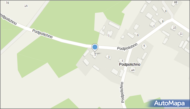 Podpolichno, Podpolichno, 2, mapa Podpolichno