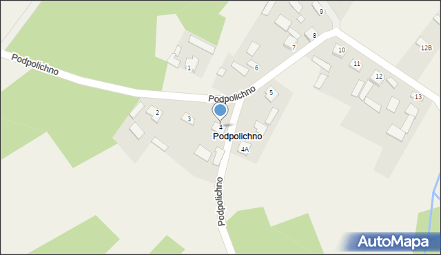 Podpolichno, Podpolichno, 4, mapa Podpolichno