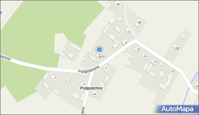 Podpolichno, Podpolichno, 6, mapa Podpolichno