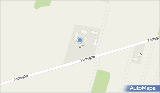 Podrogów, Podrogów, 11, mapa Podrogów