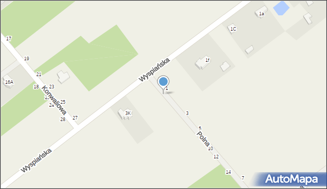 Podrudzie, Polna, 2, mapa Podrudzie