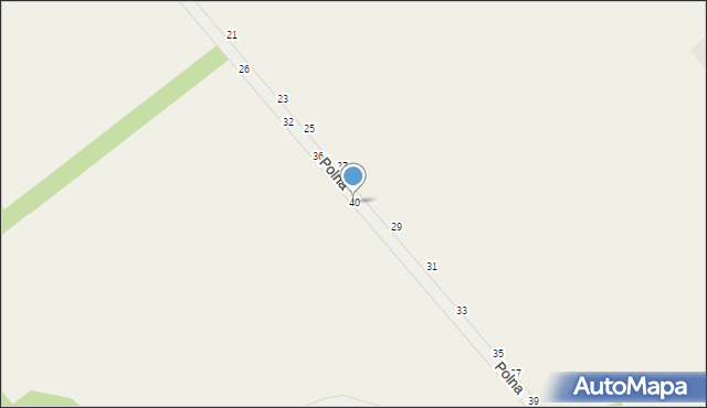 Podrudzie, Polna, 40, mapa Podrudzie