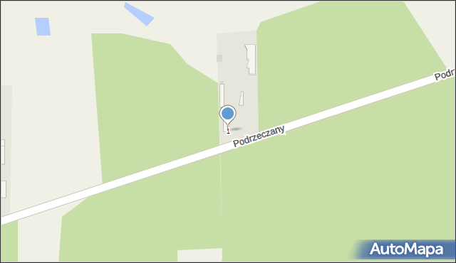 Podrzeczany, Podrzeczany, 1, mapa Podrzeczany