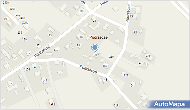 Podrzecze, Podrzecze, 85, mapa Podrzecze