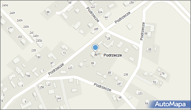 Podrzecze, Podrzecze, 89, mapa Podrzecze