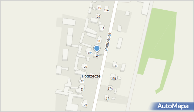 Podrzecze, Podrzecze, 19, mapa Podrzecze