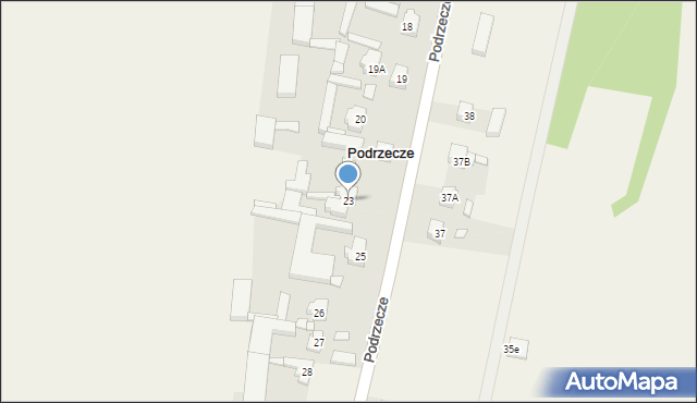 Podrzecze, Podrzecze, 23, mapa Podrzecze