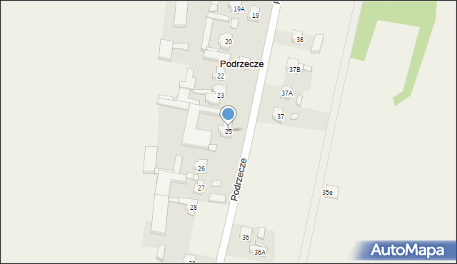 Podrzecze, Podrzecze, 25, mapa Podrzecze