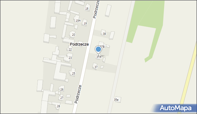 Podrzecze, Podrzecze, 37A, mapa Podrzecze