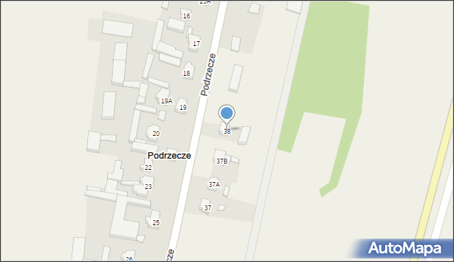 Podrzecze, Podrzecze, 38, mapa Podrzecze