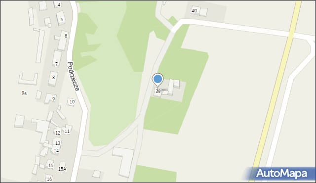 Podrzecze, Podrzecze, 39, mapa Podrzecze