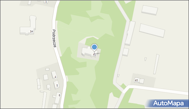 Podrzecze, Podrzecze, 41, mapa Podrzecze