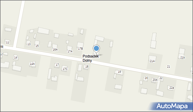 Podsadek, Podsadek, 18A, mapa Podsadek