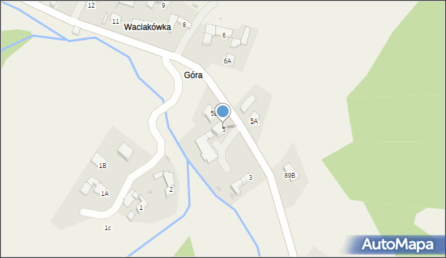 Podsarnie, Podsarnie, 5, mapa Podsarnie