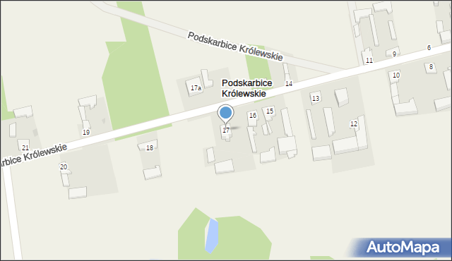 Podskarbice Królewskie, Podskarbice Królewskie, 17, mapa Podskarbice Królewskie