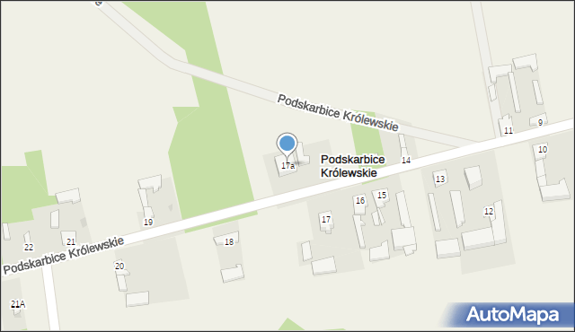 Podskarbice Królewskie, Podskarbice Królewskie, 17a, mapa Podskarbice Królewskie