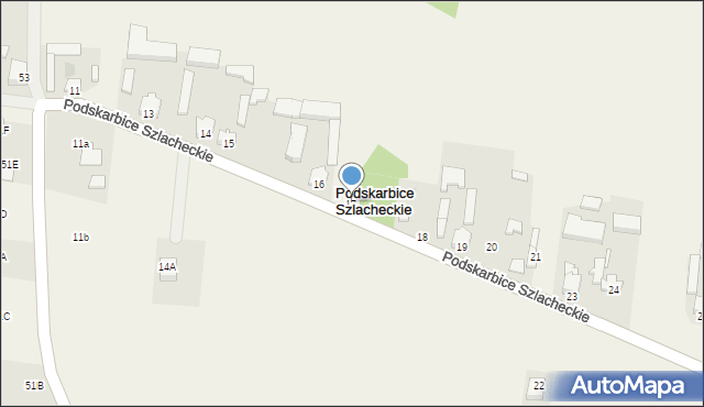 Podskarbice Szlacheckie, Podskarbice Szlacheckie, 17, mapa Podskarbice Szlacheckie