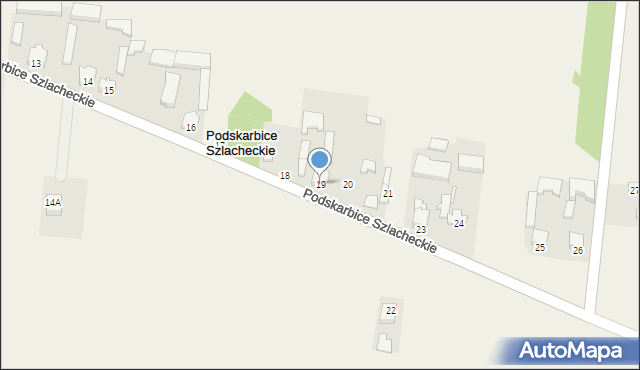 Podskarbice Szlacheckie, Podskarbice Szlacheckie, 19, mapa Podskarbice Szlacheckie