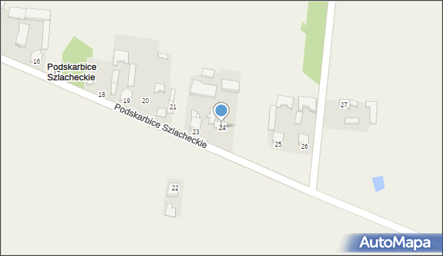 Podskarbice Szlacheckie, Podskarbice Szlacheckie, 24, mapa Podskarbice Szlacheckie